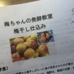 【東京・浅草橋】キッチンスタジオKitchenBee／梅ちゃんの発酵教室で梅干し仕込み／今年の夏は塩と梅だけの本物の梅干しが楽しみ♪