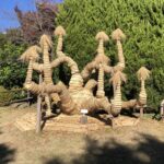 五島美術館 ソテツのこも巻きが芸術的